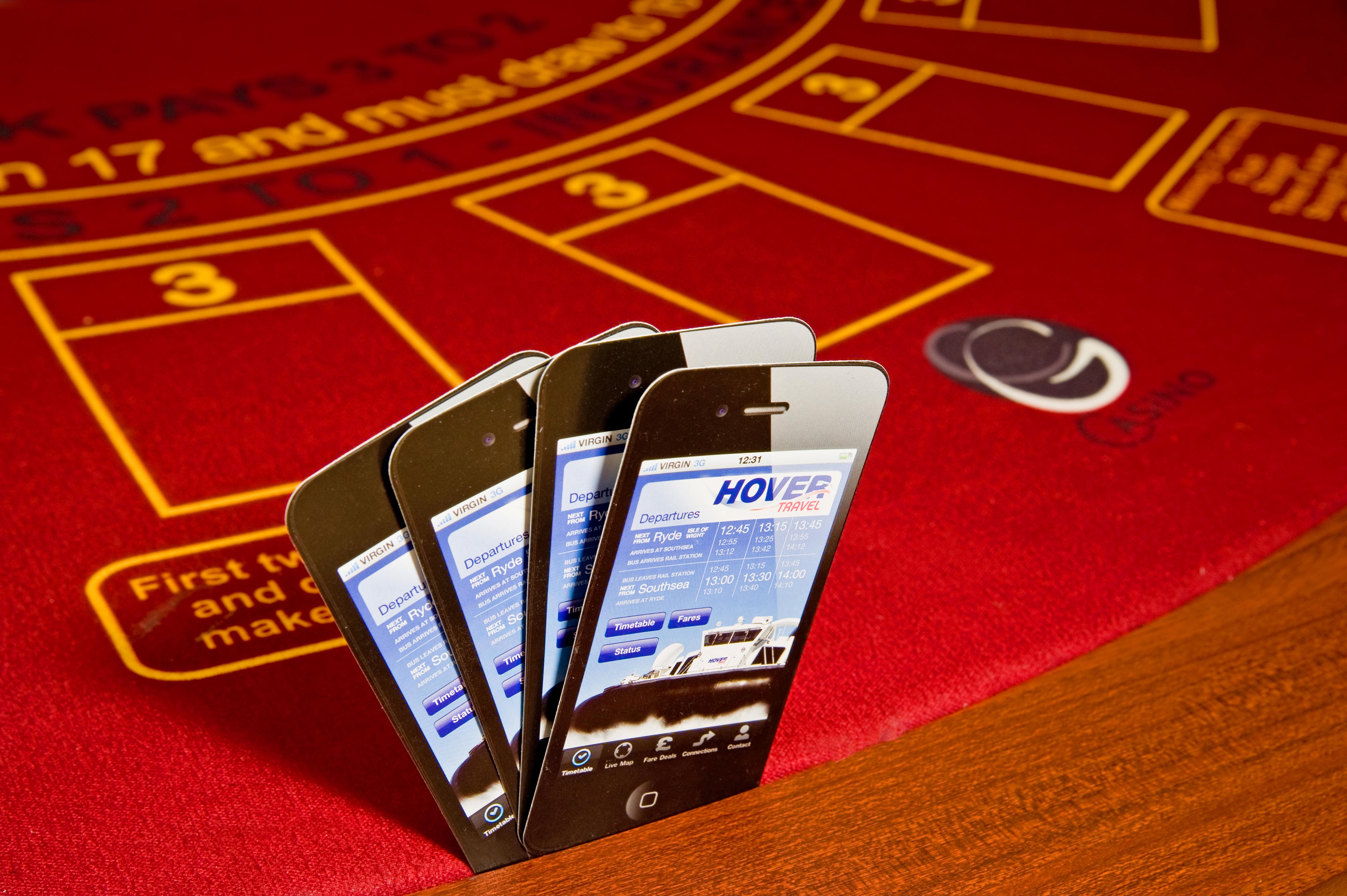 Casino table in Ryde Terminal